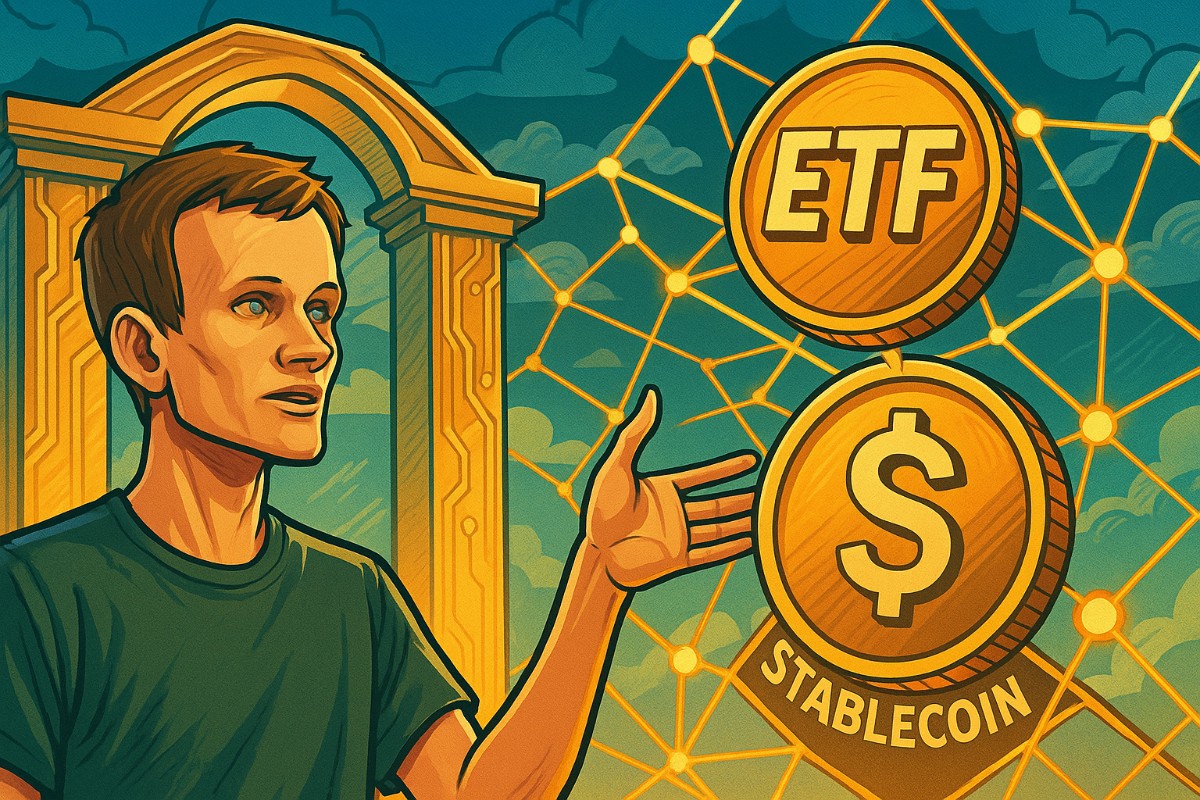 Buterin pide infraestructura abierta mientras crecen los ETF cripto y las stablecoins ganan impulso global
