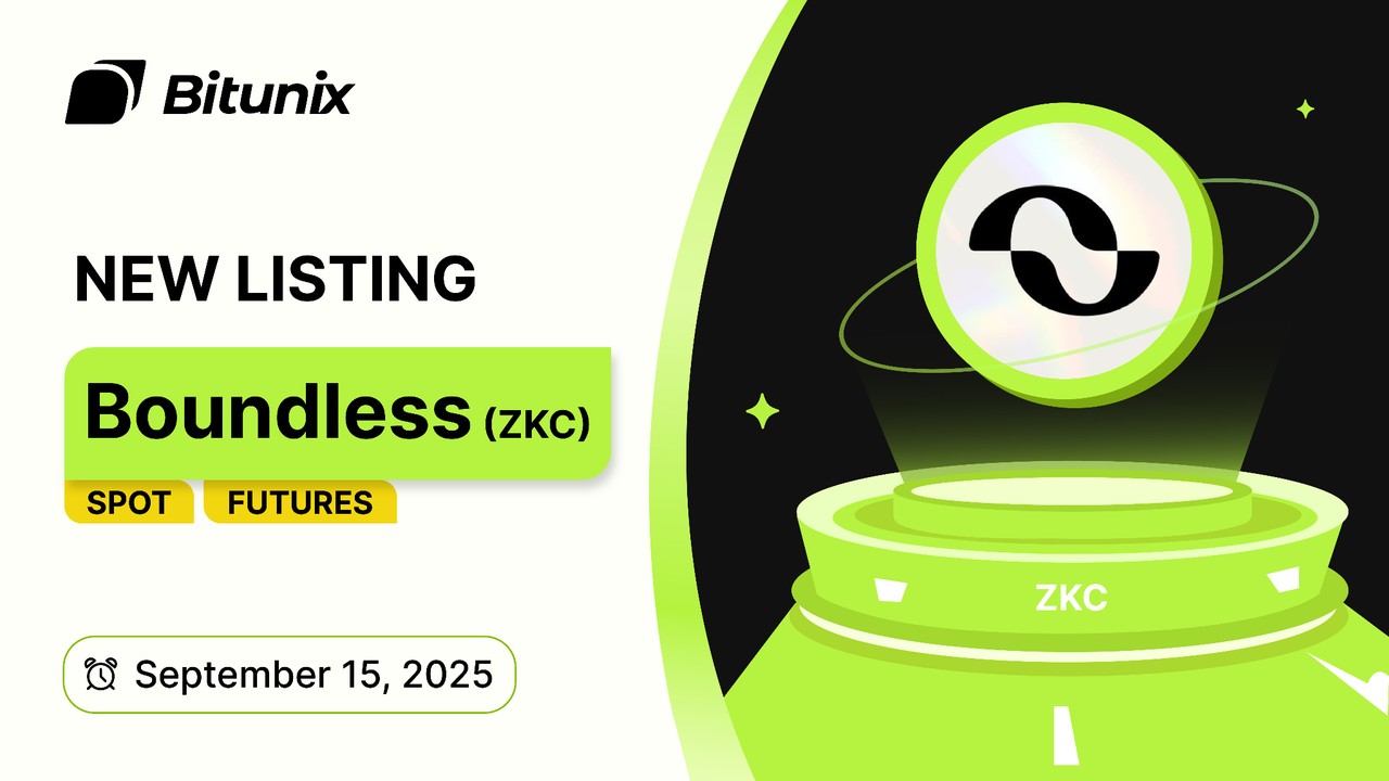 Boundless (ZKC) ya está listado en los mercados Spot y de Futuros de Bitunix Exchange