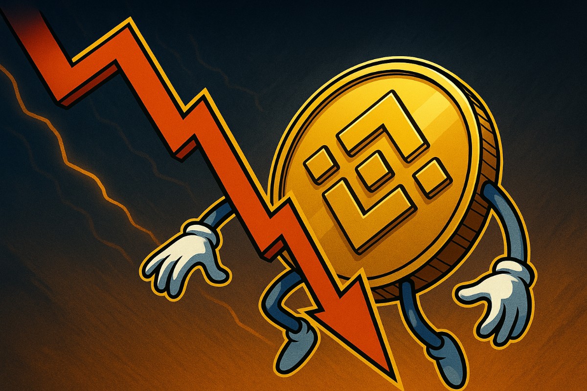 Análisis: BNB cae con fuerza y pone a prueba el soporte de los $1.000