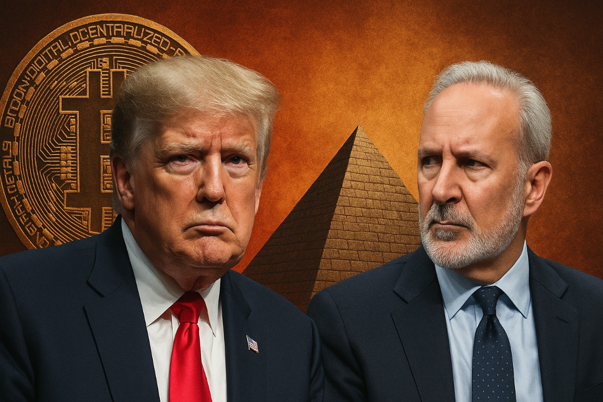 Peter Schiff ironiza sobre Trump y las criptomonedas: «Las pirámides descentralizadas son cosa de EE. UU.»