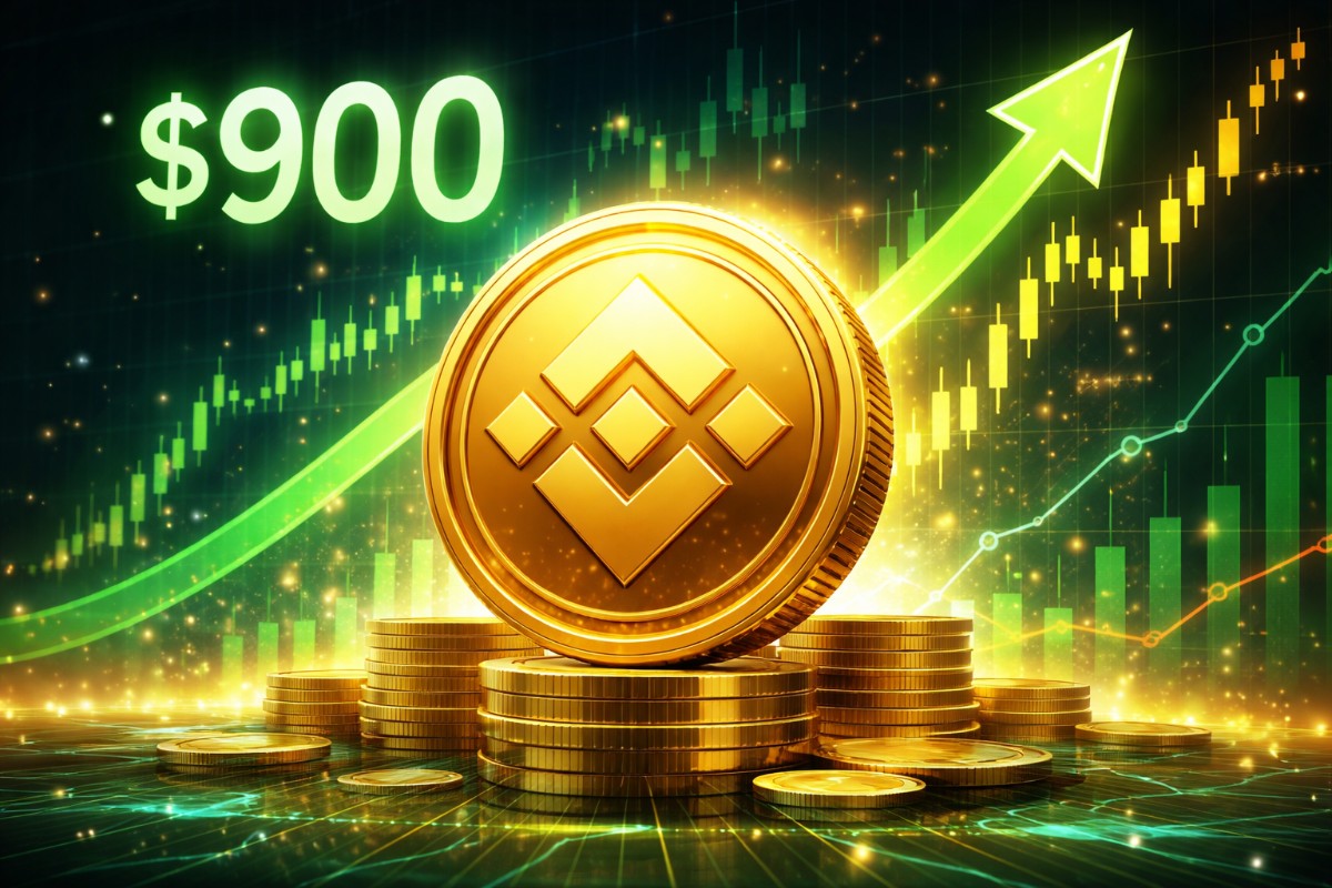 El token BNB recuperó la barrera de los $900, ¿se aproxima un rally mayor?