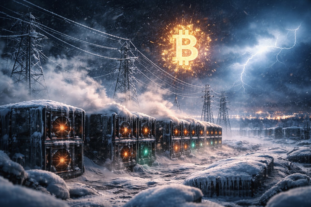 Una tormenta invernal en EE. UU. reduce el hashrate de Bitcoin y ralentiza la red
